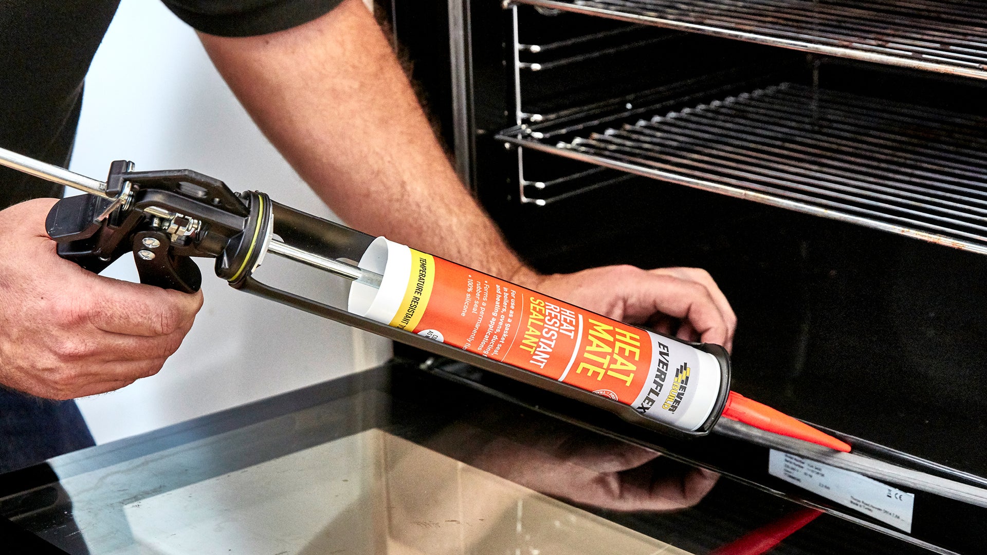 Sika sealant being applied