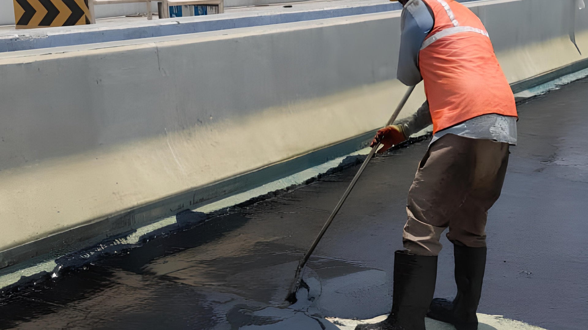 Mumbai Habour Bridge construction worker
