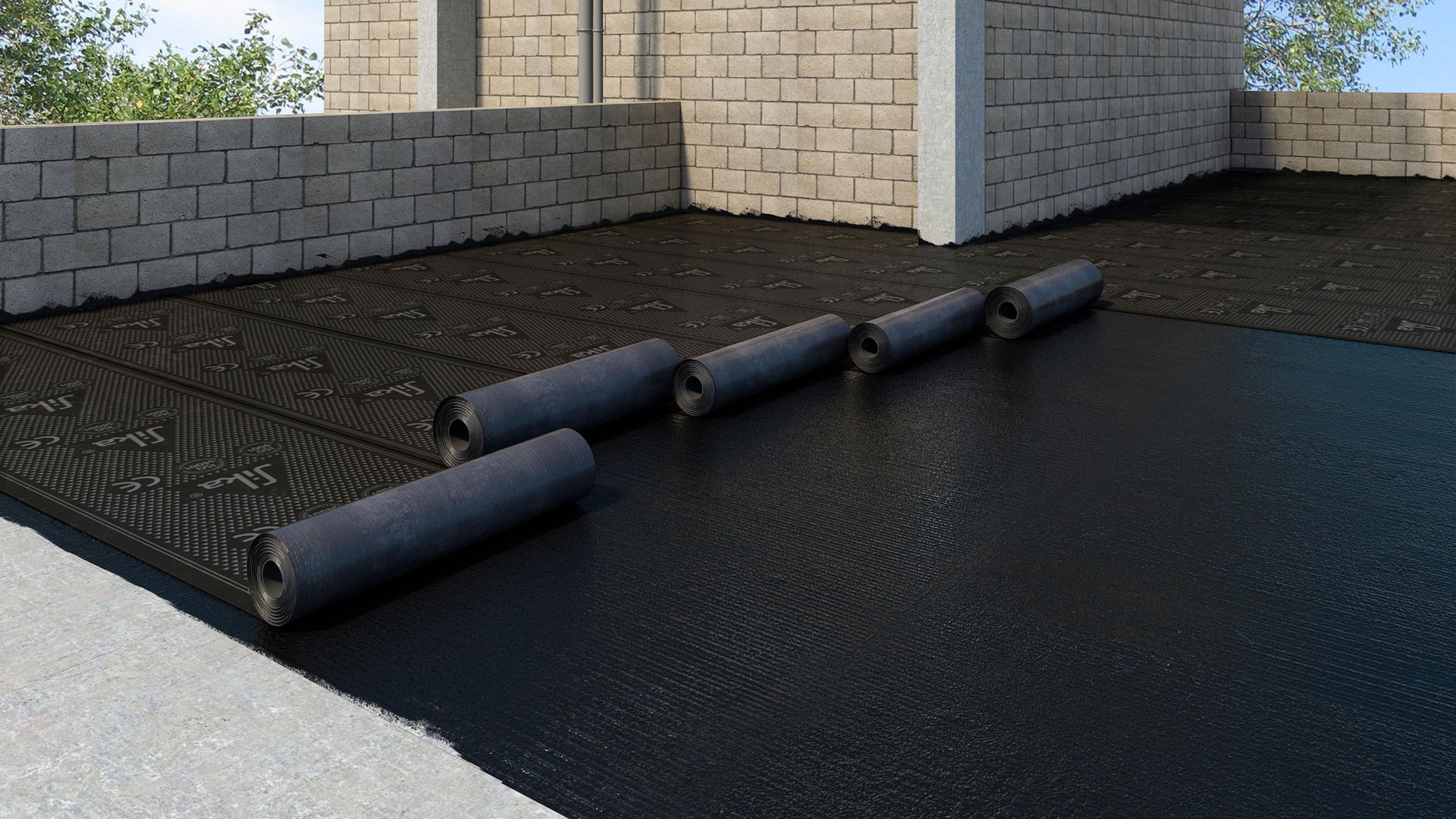 Bituminous application