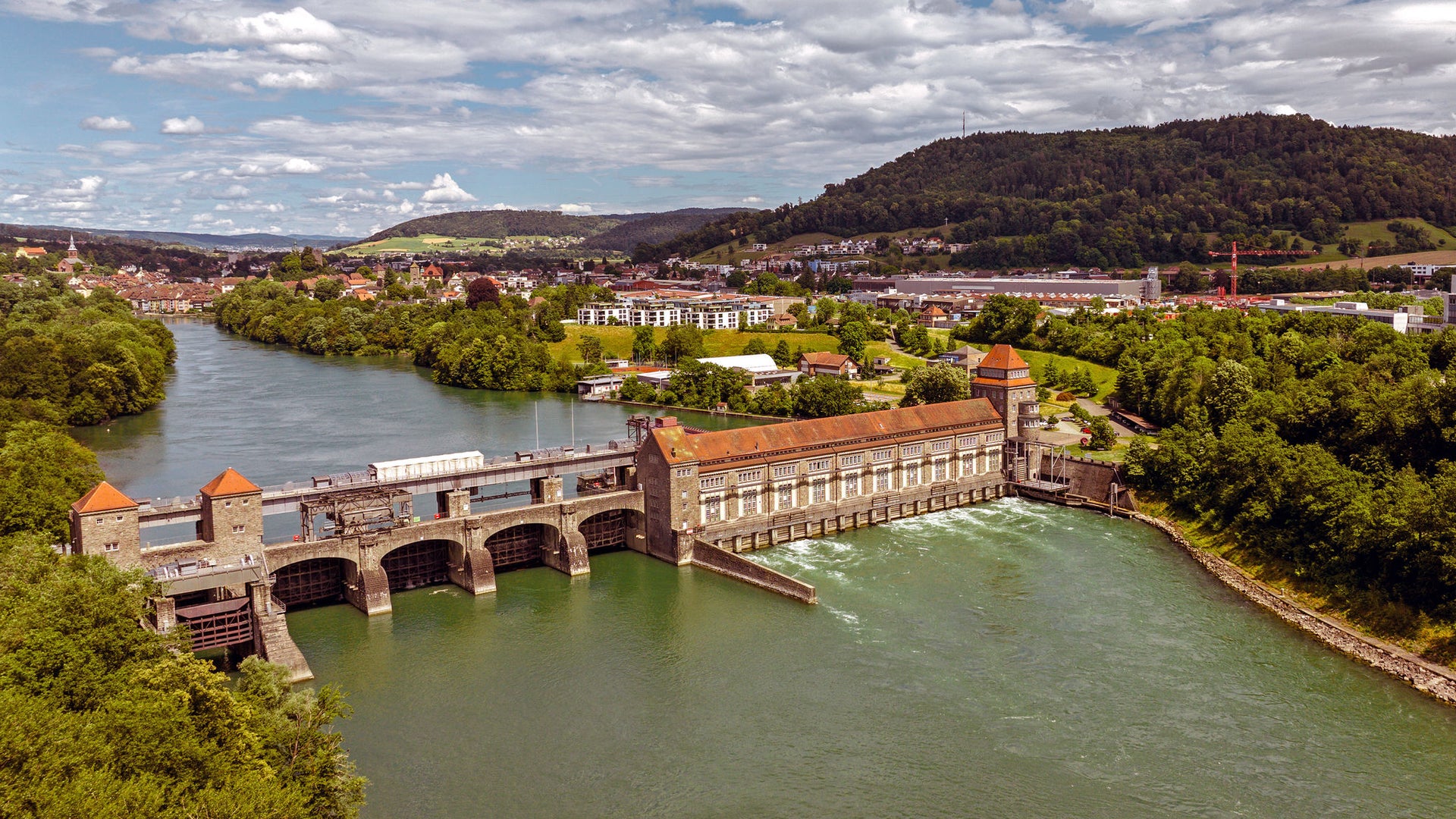 Stauwehrbrücke, Kraftwerk Laufenburg