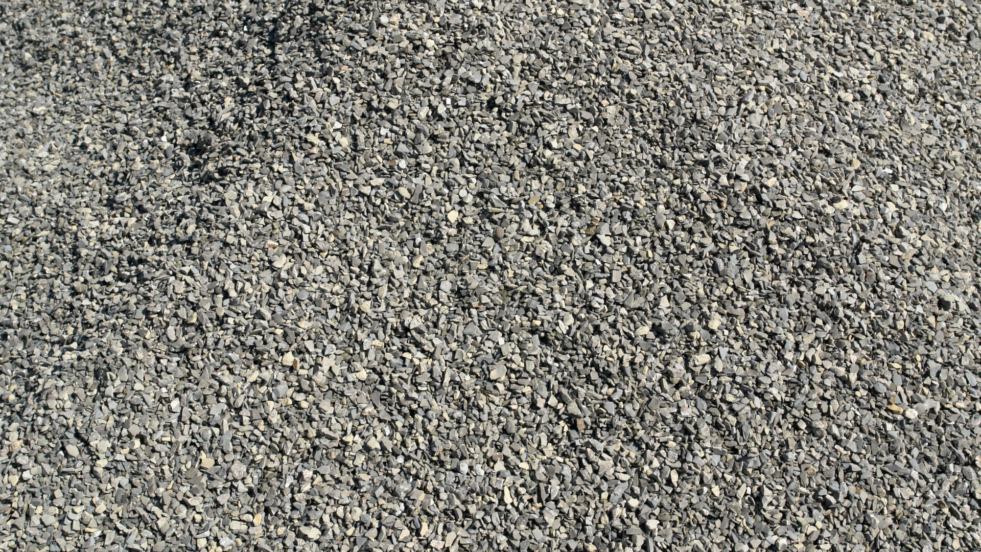 Close-up texture of small gray gravel