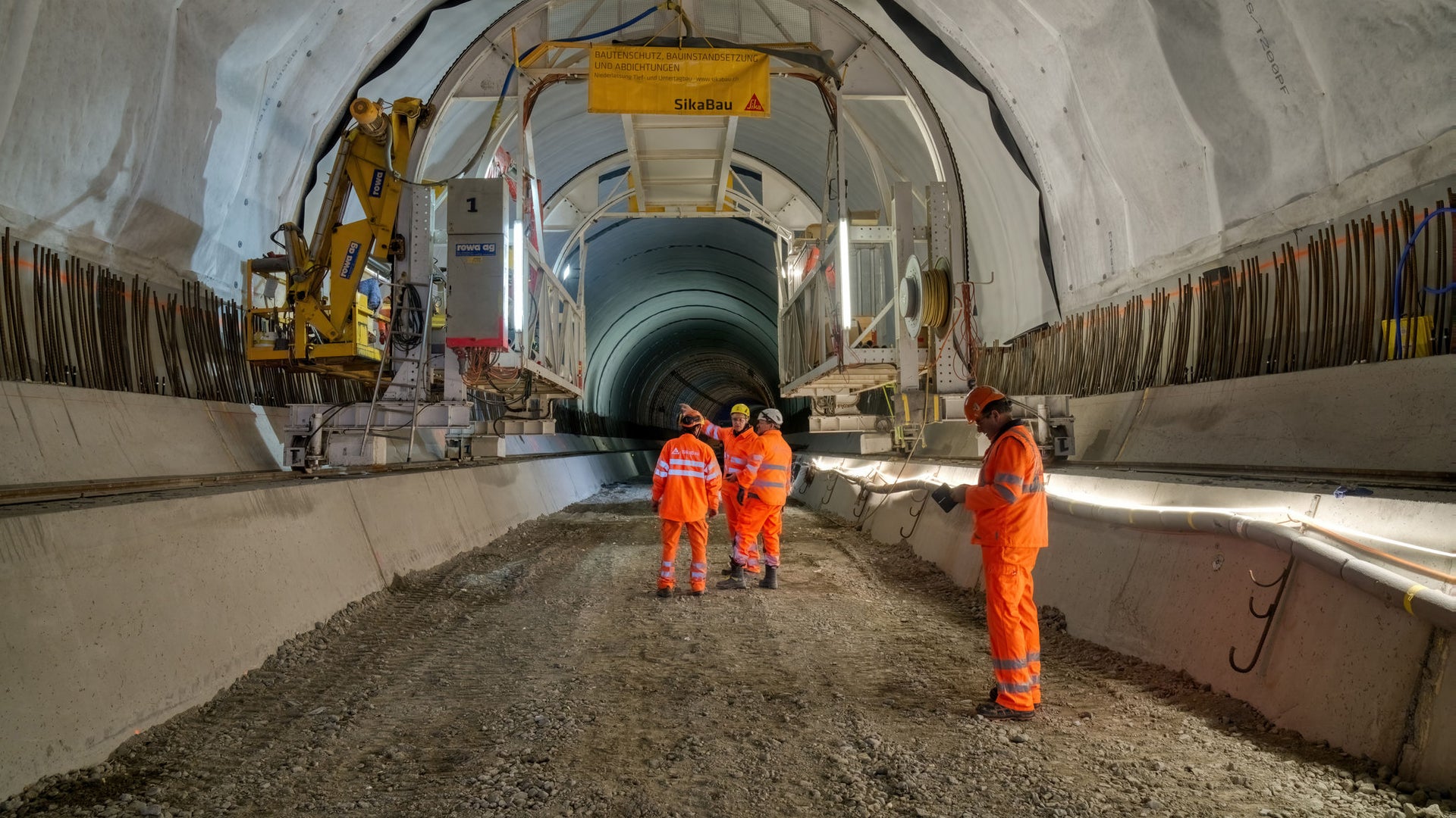 Working inside the Riedberg Tunnel SikaProof
