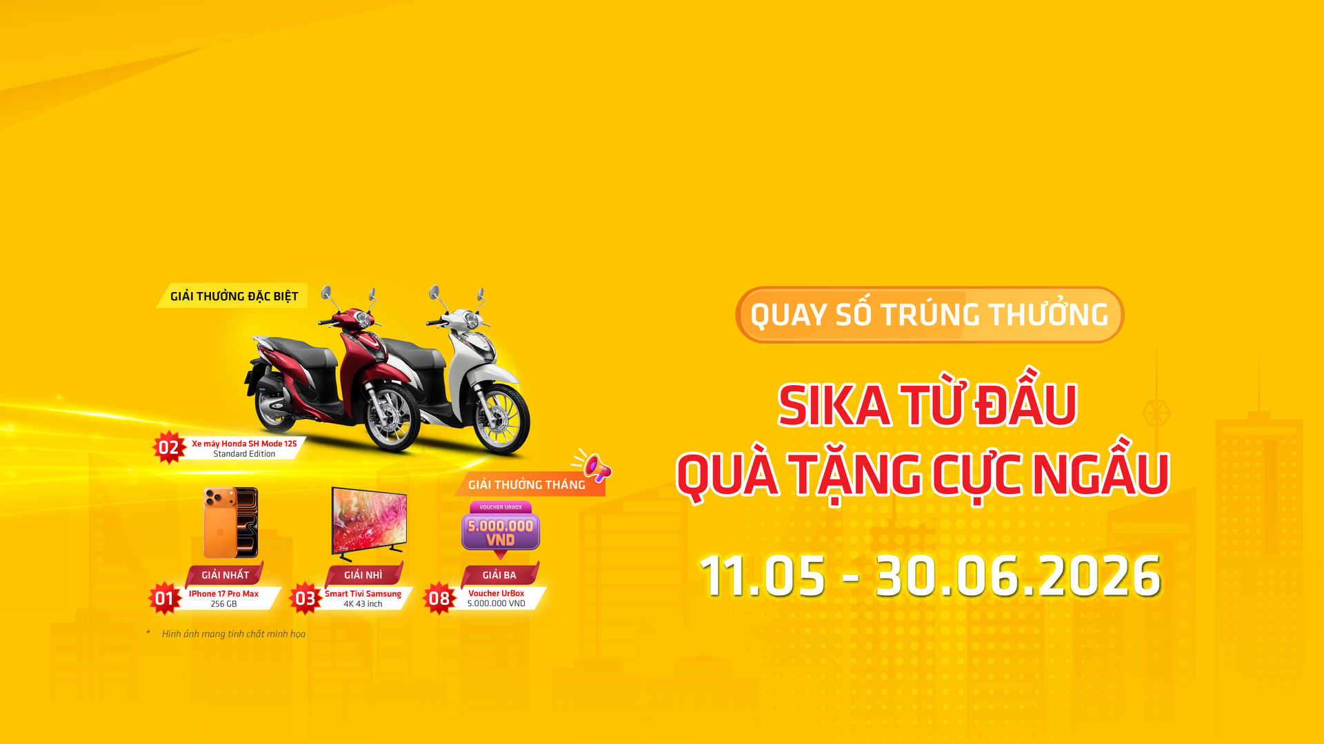 Promotional prize draw with motorbike rewards