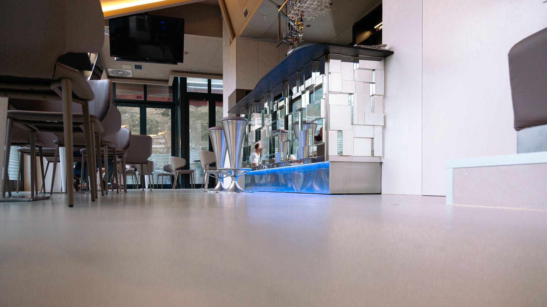 Modern bar interior with sleek design