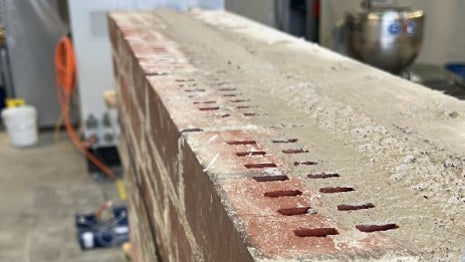 application of Sikatherm NFF in refurbishment of double-layer brick wall air gap infill
