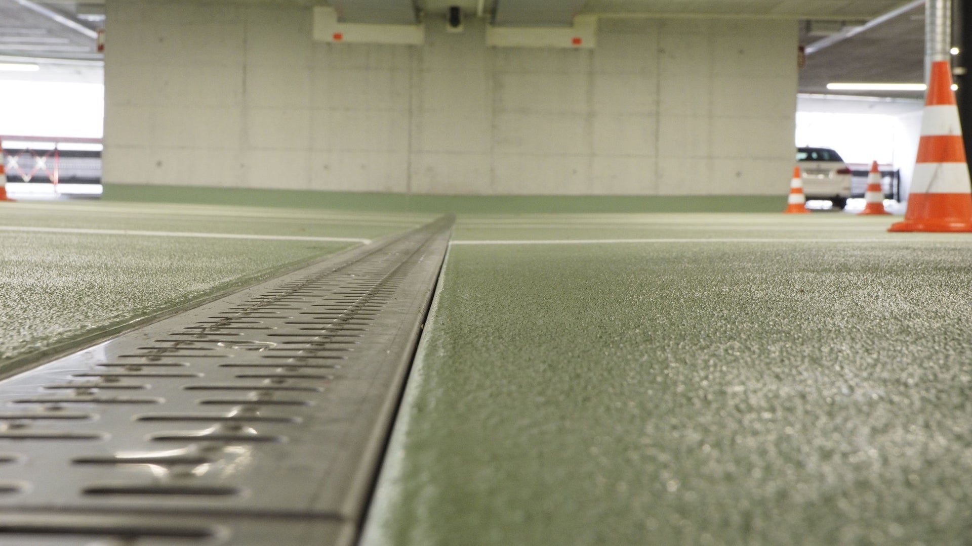 close up of car park floor
