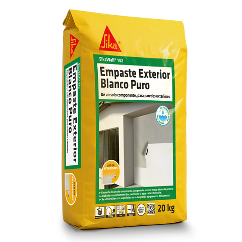SikaWall®-142 Empaste Exterior Monocomponente Blanco Puro