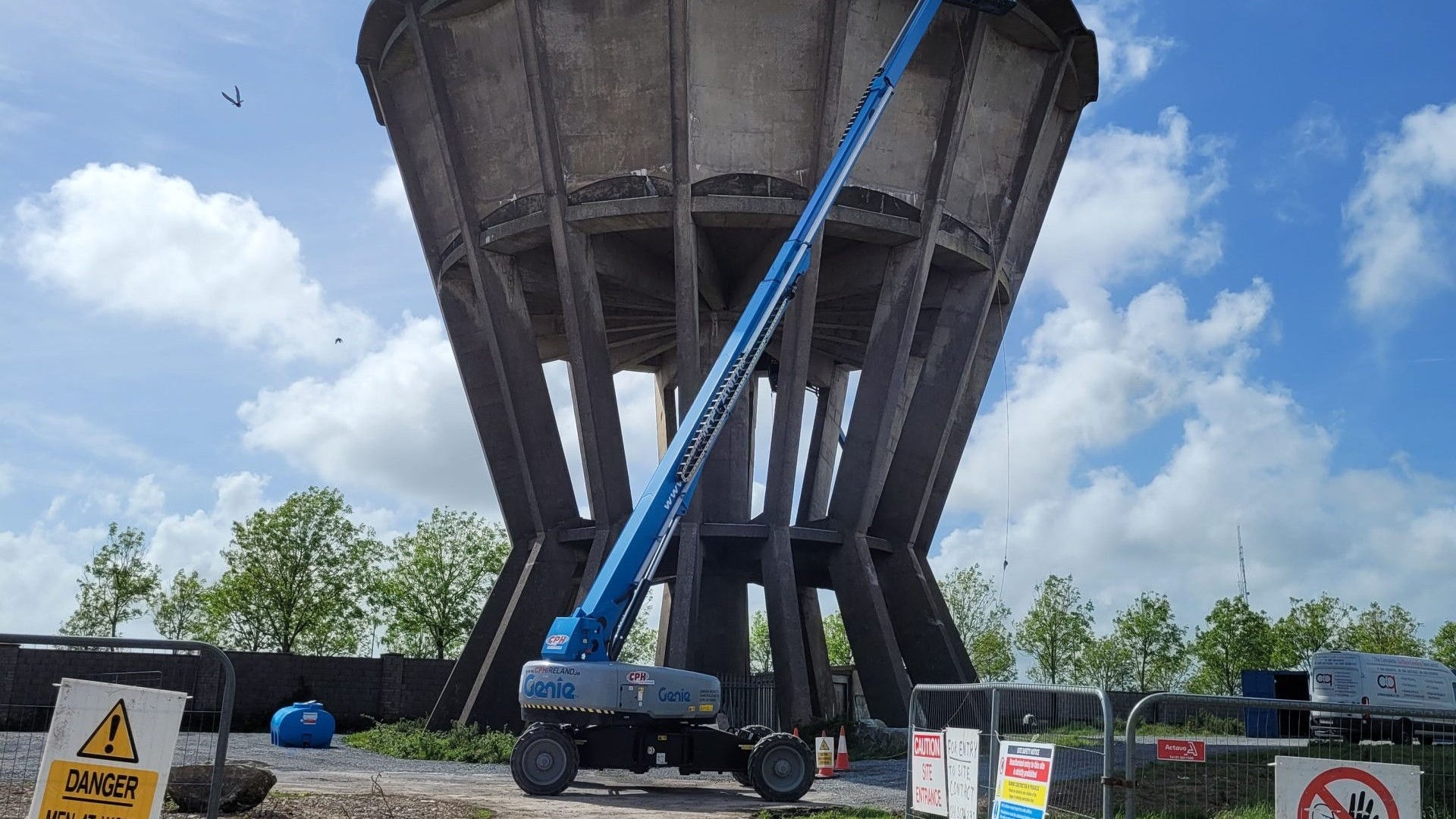 churchfield reservoir construction site