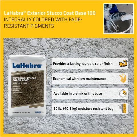 LaHabra® Exterior Stucco Color Coat 16/20 Tint Base