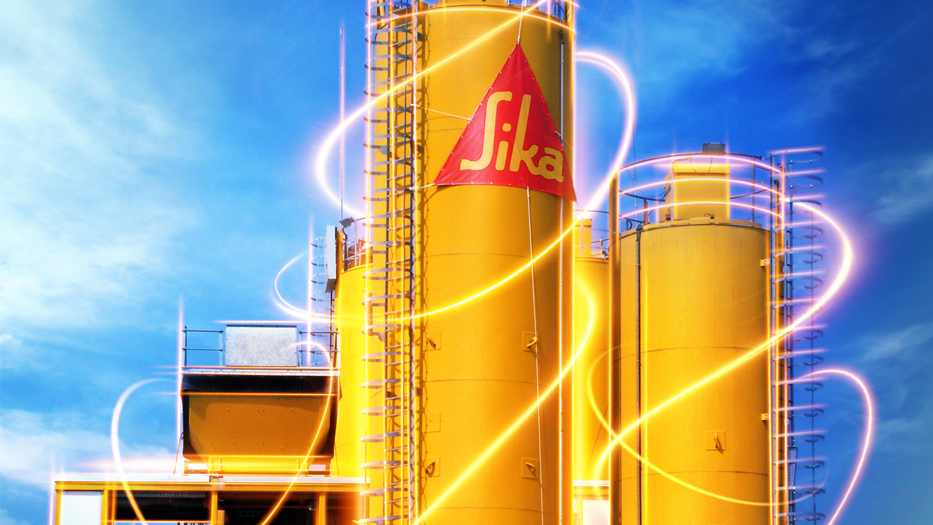 SikaVision digital products light streak at Sika concrete cement plant