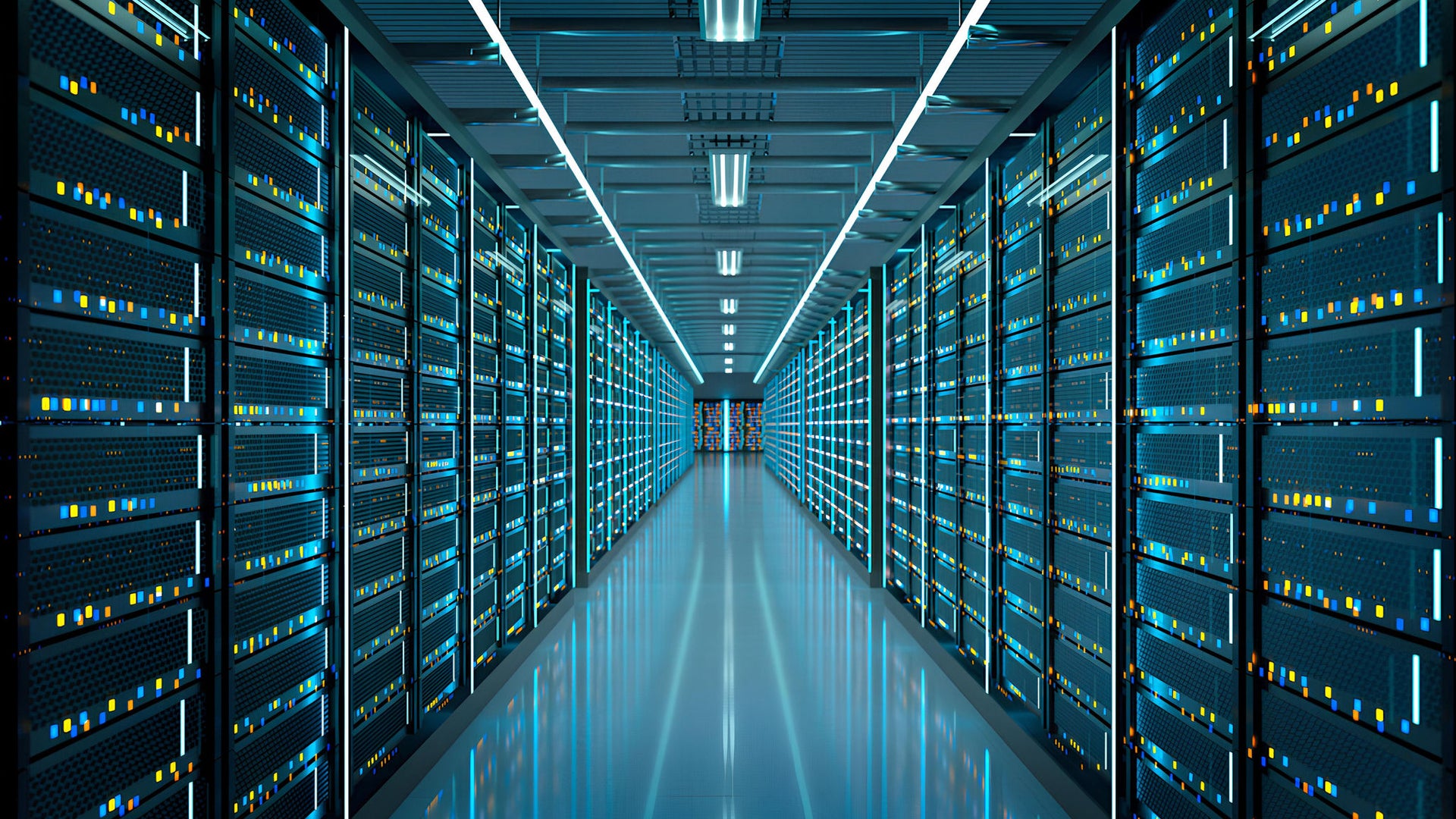 View of a server room 
