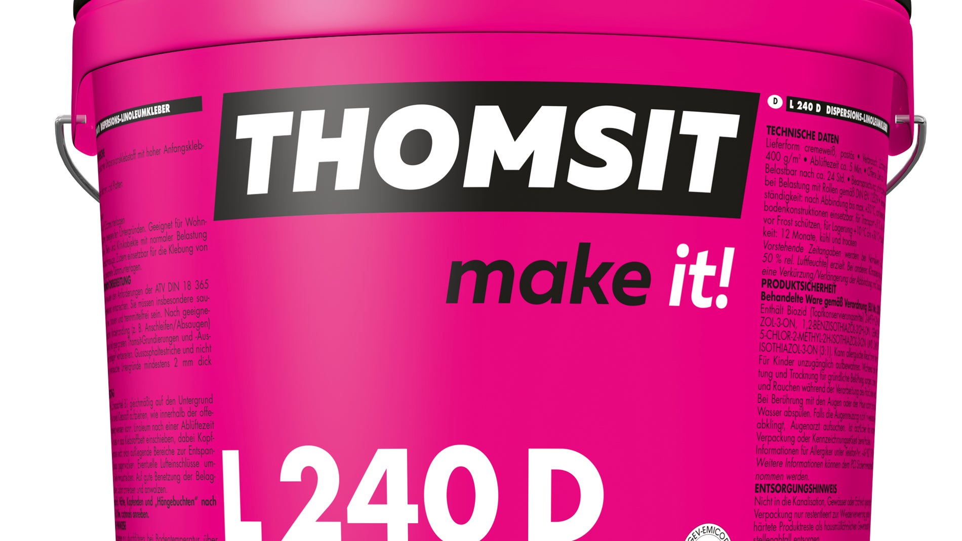 L 240 D Dispersiekleefstof voor linoleum