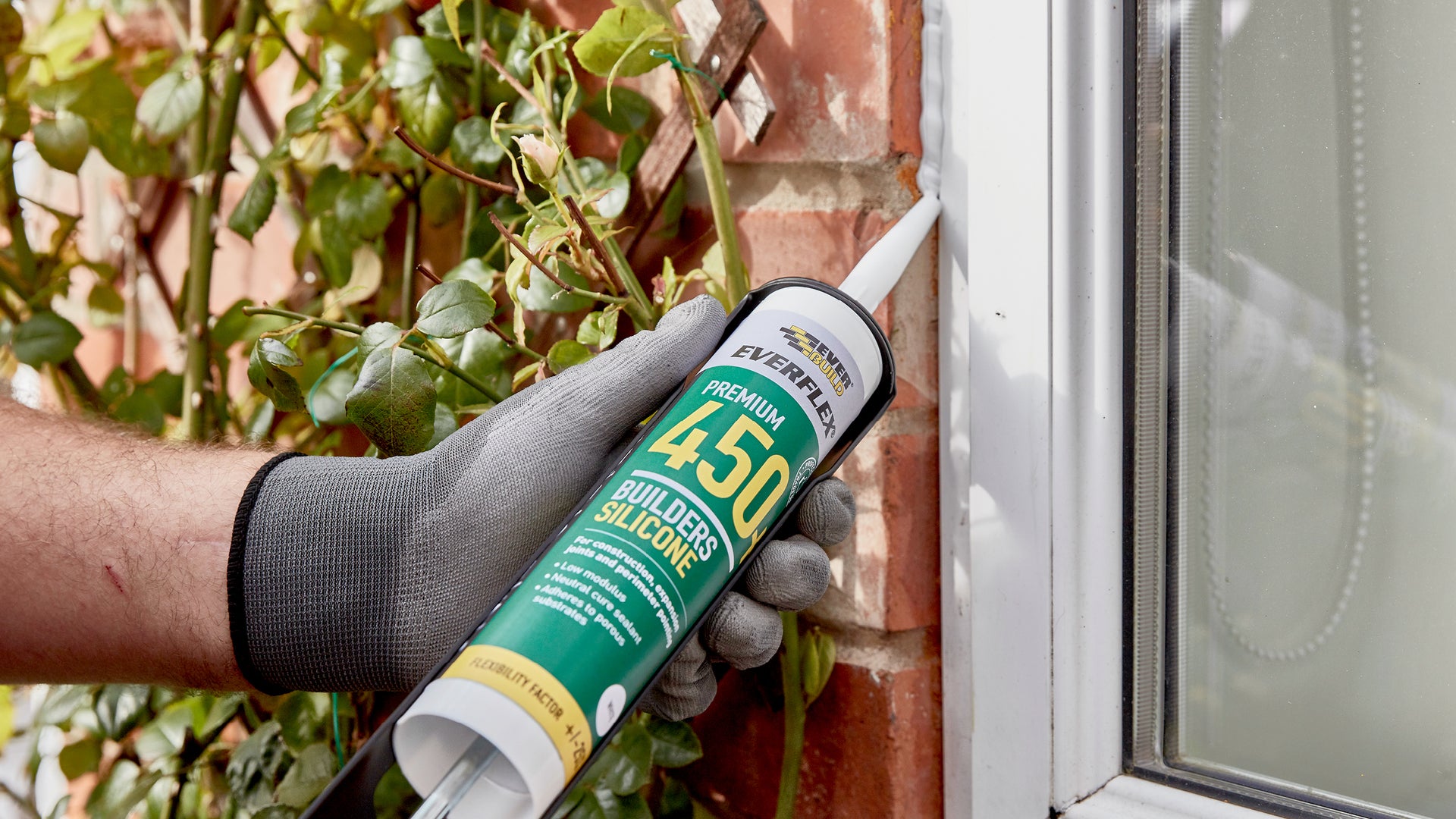 Sika sealant being applied