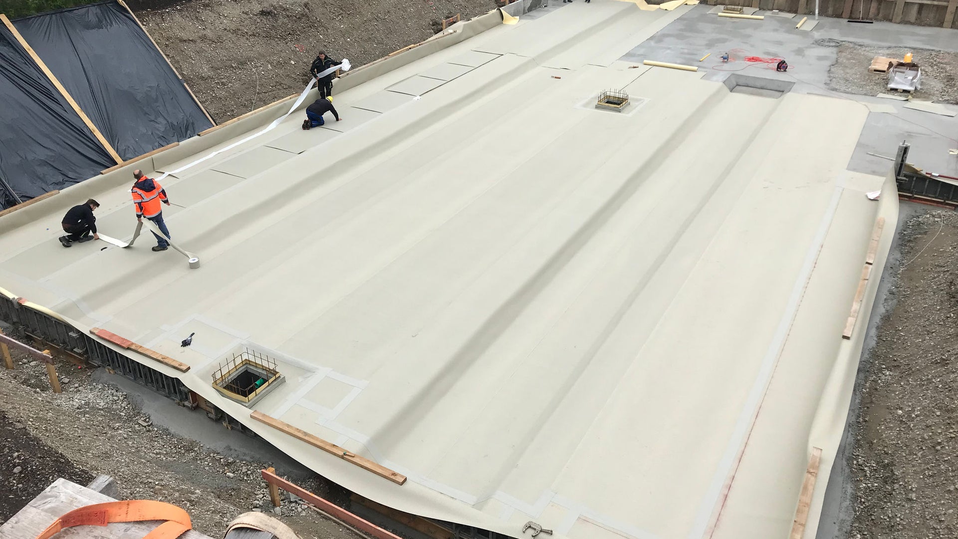 Application of SikaProof A+ for basement waterproofing