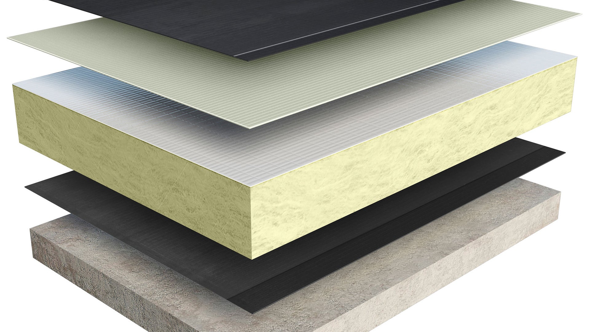 Build-up drawing for SikaBit Pro bituminous membranes