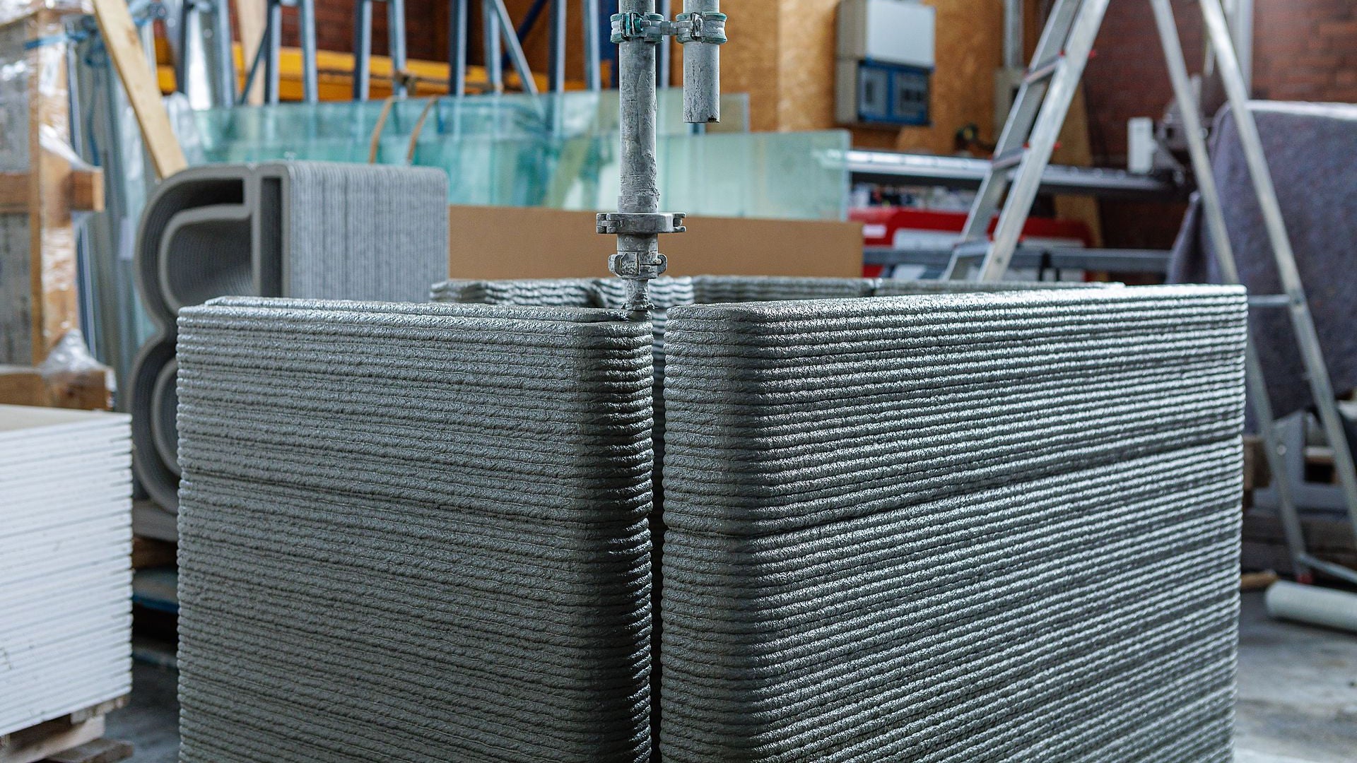 3D-Betondruck DRK Neubeckum - 1-komponentiges 3D-Druckverfahren