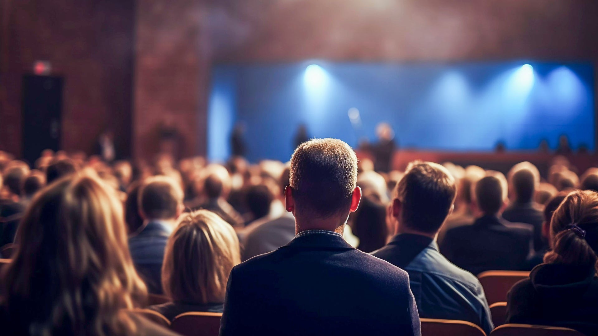 Audience at a live event in theater