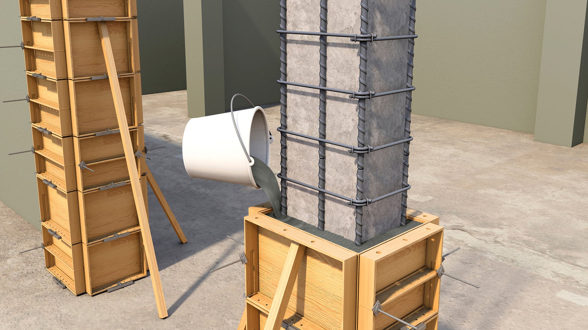Increase pillar section with Sika MonoTop