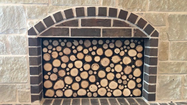 DIY Faux Fireplace Project Application Steps