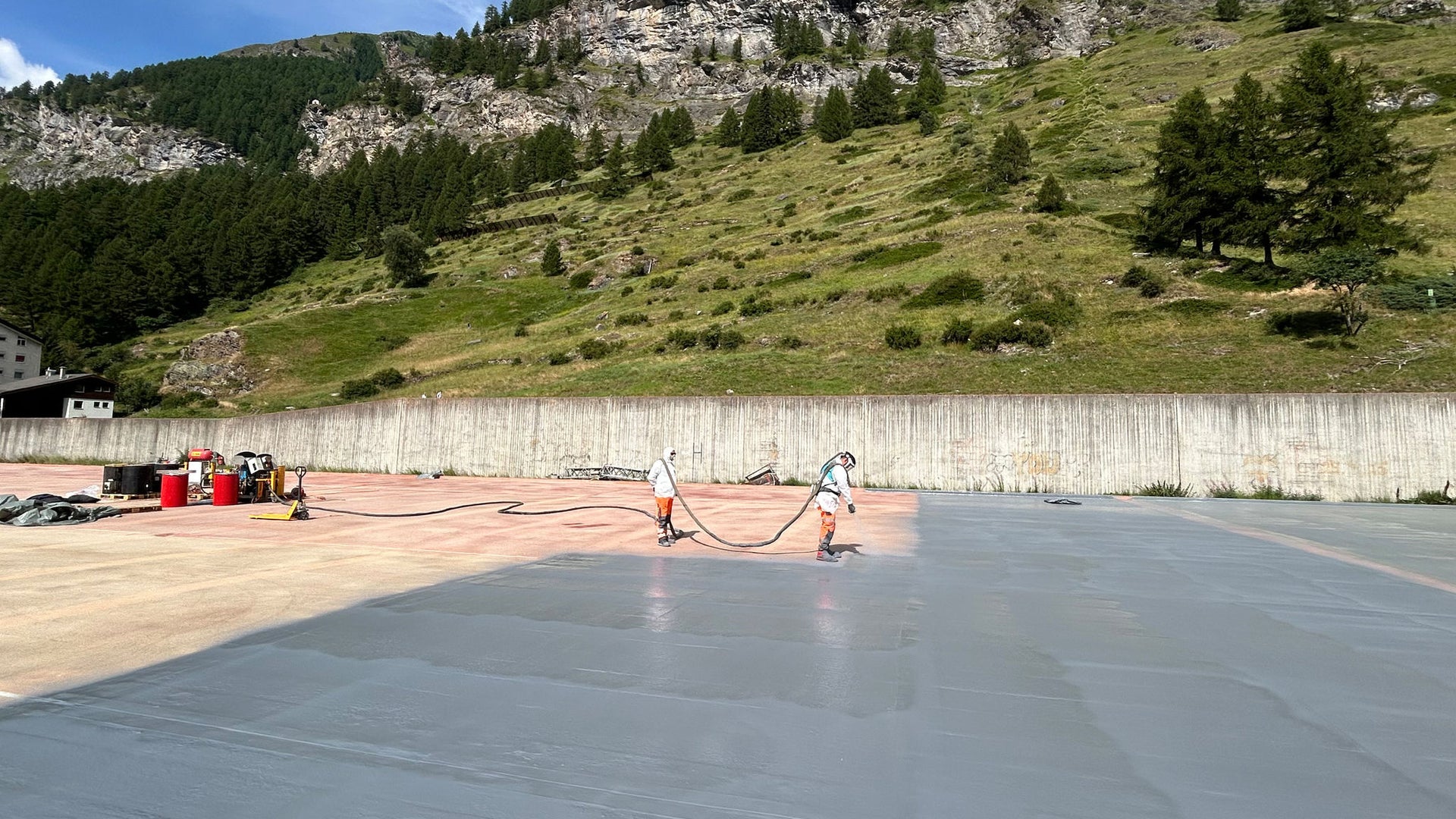 Perrondach-Sanierung MGB, Zermatt