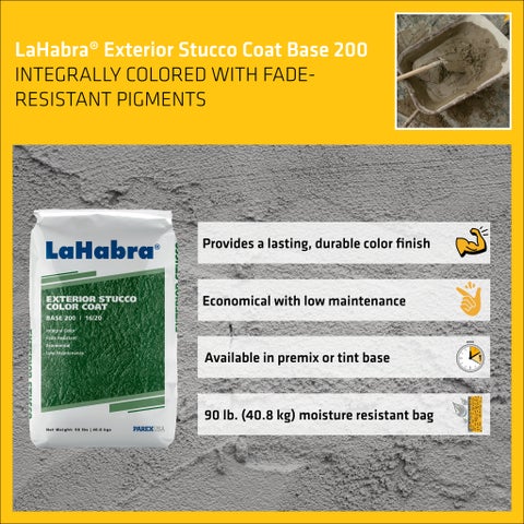 LaHabra® Exterior Stucco Color Coat 16/20 Tint Base