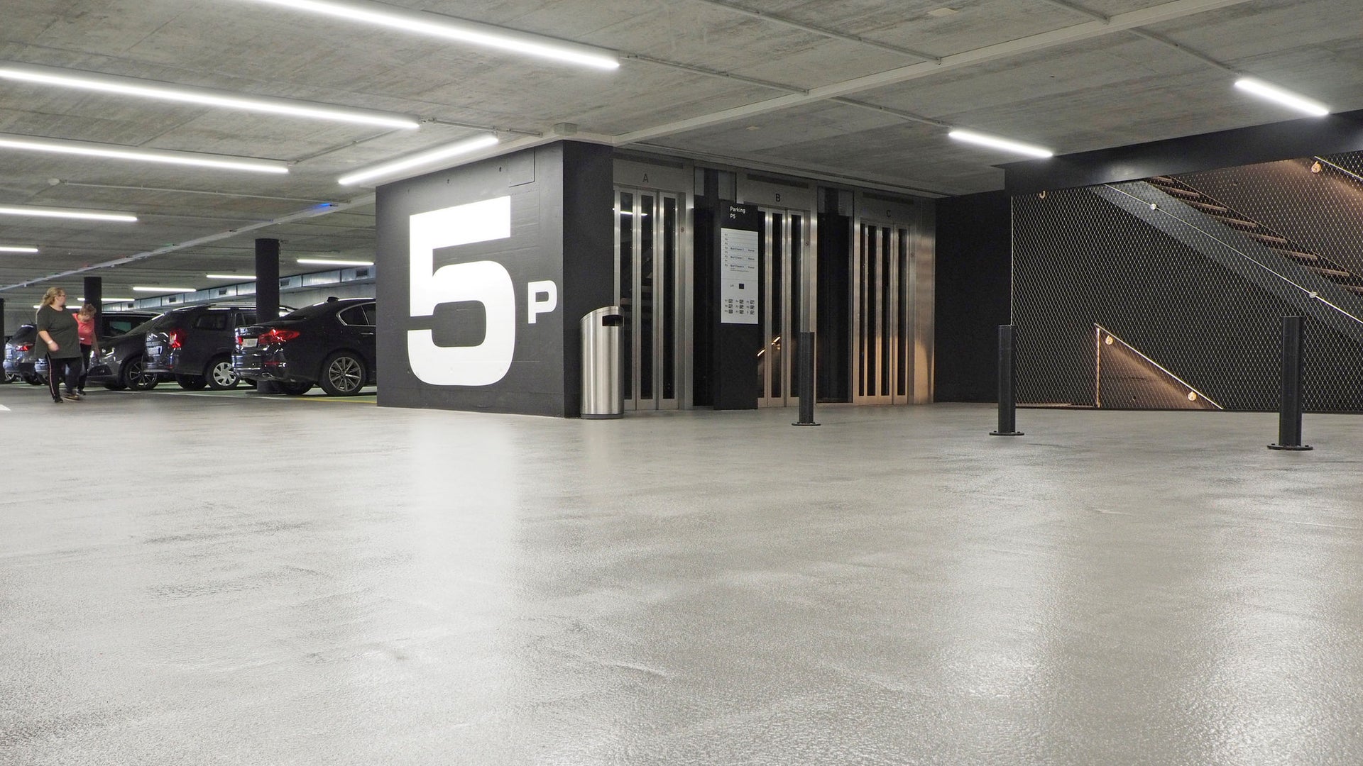 close up of car park floor